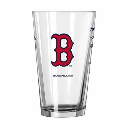 LOGO BRANDS Boston Red Sox 16oz Scatter Pint Glass 505-G16P-23